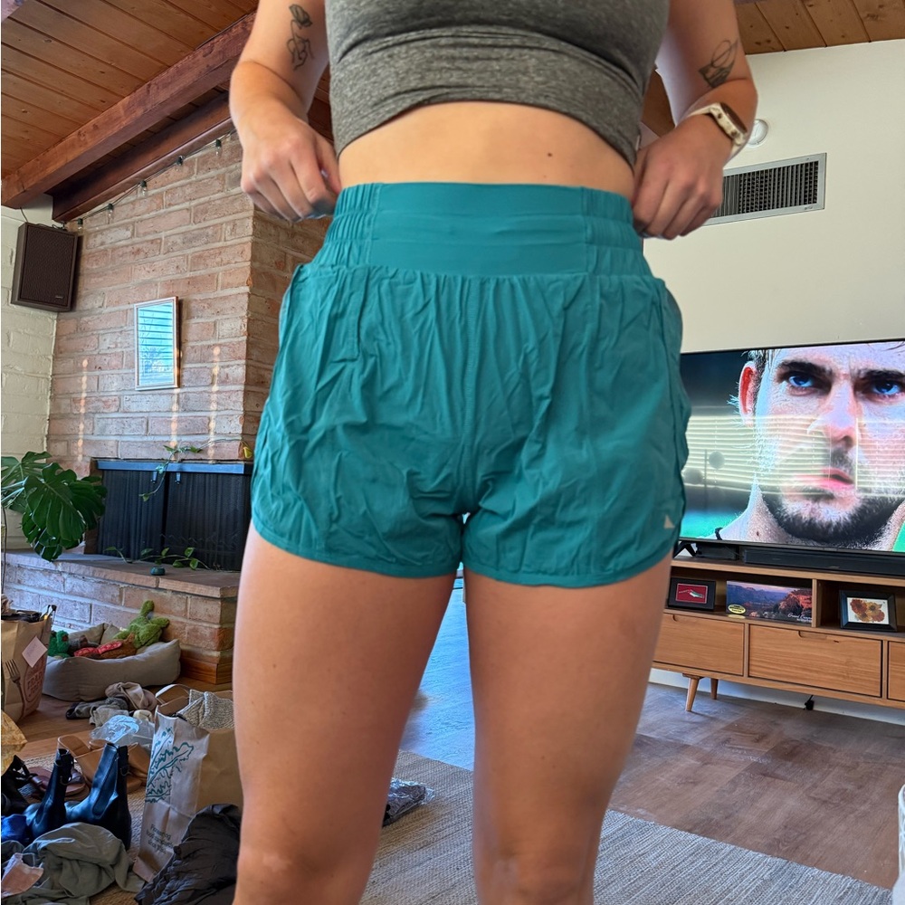 Balance - Women's Teal Athletic Shorts - Size Medium